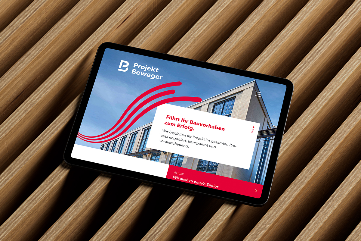 Redesign für ProjektBeweger – Führt Ihr Bauvorhaben zum Erfolg